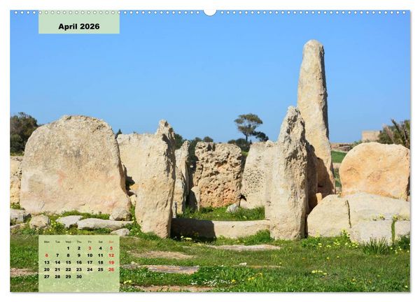 Produktbild: Malta and Gozo two historical islands (High Quality Premium Wall Calendar 2026 DIN A2 landscape),CALVENDO 12 Month Wall Calendar