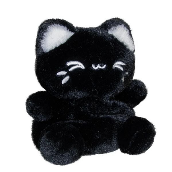 Produktbild: Aurora 44534 - Tasty Peach Black Sesame Meowchi Palm Pals, schwarz, Pl&uuml;schtier, ca.13 cm
