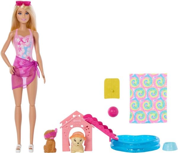 Produktbild: Barbie Hündchen Pooplparty aloha blond