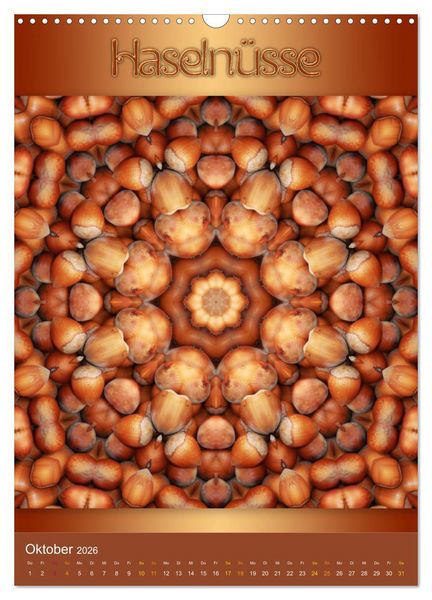 Produktbild: Kulinarische Mandalas (Wandkalender 2026 DIN A3 hoch), CALVENDO Monatskalender