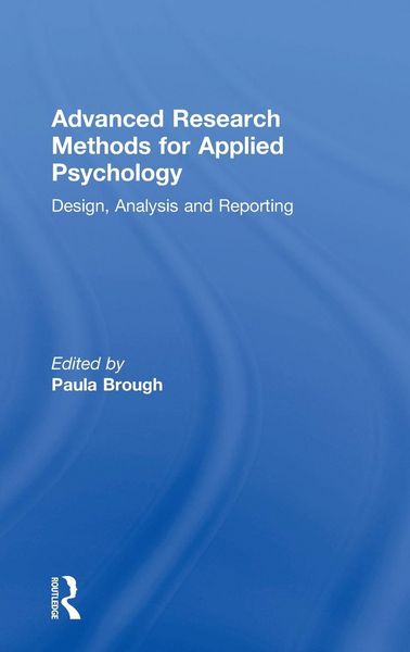 Produktbild: Advanced Research Methods for Applied Psychology