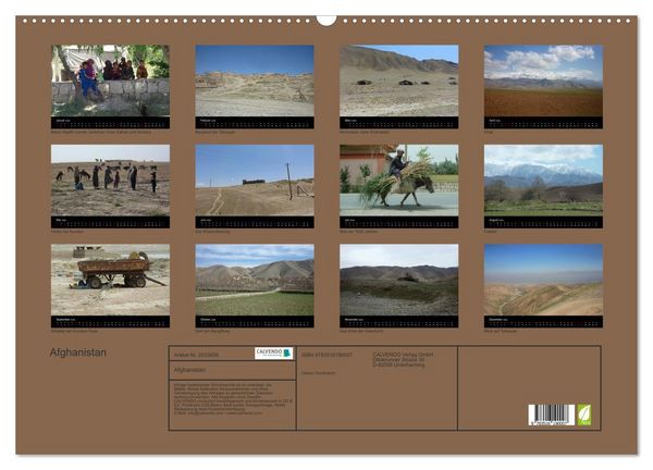 Produktbild: Afghanistan (Wandkalender 2026 DIN A2 quer), CALVENDO Monatskalender