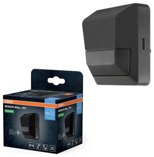 Produktbild: OSRAM HOMELIGHTING SENSOR WALL 180DEG IP55 DG 4099854454196 LED-Au&szlig;enwandleuchte
