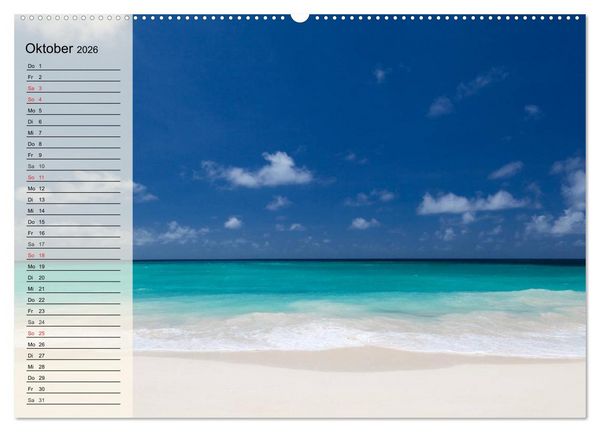 Produktbild: Traumstr&auml;nde (Wandkalender 2026 DIN A2 quer), CALVENDO Monatskalender