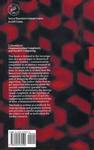 Produktbild: Communication Complexity and Parallel Computing