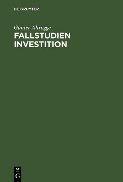 Produktbild: Fallstudien Investition