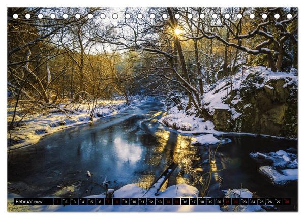 Produktbild: Fl&uuml;sse und Seen im Harz (Tischkalender 2026 DIN A5 quer), CALVENDO Monatskalender