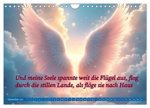 Produktbild: Innehalten in der Trauer - begleitet mit Gedanken (Wandkalender 2026 DIN A4 quer), CALVENDO Monatskalender