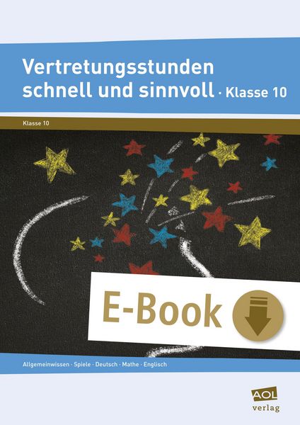 Produktbild: Vertretungsstunden schnell und sinnvoll Klasse 10