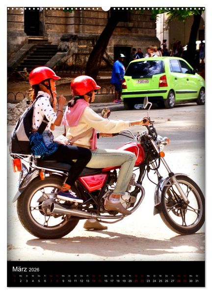 Produktbild: SUZUKI BIKER IN HAVANNA (Wandkalender 2026 DIN A2 hoch), CALVENDO Monatskalender