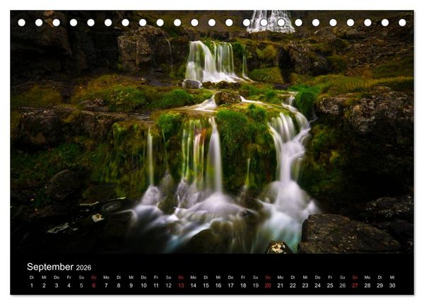 Produktbild: Island - Wundervolle Landschaften (Tischkalender 2026 DIN A5 quer), CALVENDO Monatskalender