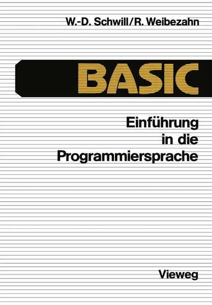 Produktbild: Einf&uuml;hrung in die Programmiersprache BASIC