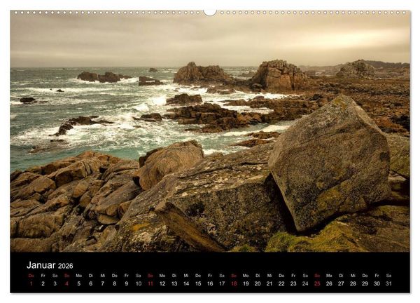 Produktbild: Bretagne entlang der K&uuml;ste (hochwertiger Premium Wandkalender 2026 DIN A2 quer), Kunstdruck in Hochglanz
