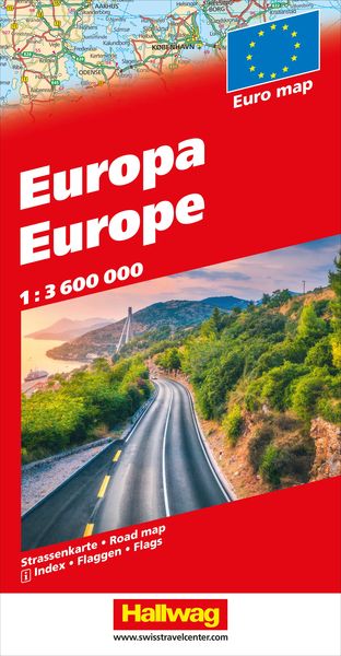 Produktbild: Europa Strassenkarte 1:3,6 Mio. LZ bis 2026