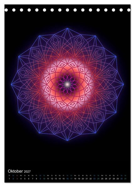 Produktbild: Mandala-Kalender 2027 (Tischkalender 2027 DIN A5 hoch), CALVENDO Monatskalender
