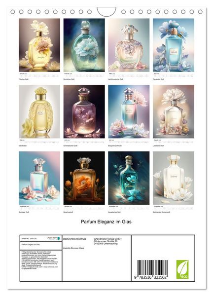 Produktbild: Parfum Eleganz im Glas (Wandkalender 2026 DIN A4 hoch), CALVENDO Monatskalender