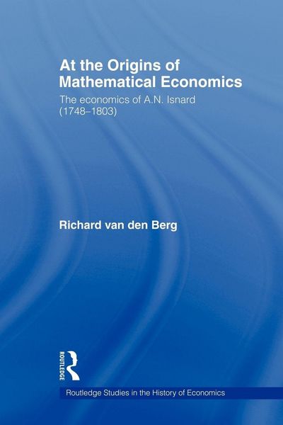 Produktbild: At the Origins of Mathematical Economics