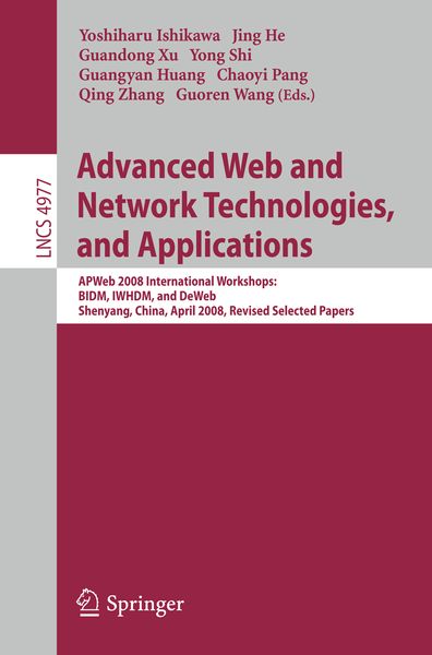 Produktbild: Advanced Web and Network Technologies, and Applications