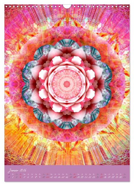 Produktbild: Bl&uuml;hende Mandalas (Wandkalender 2026 DIN A3 hoch), CALVENDO Monatskalender