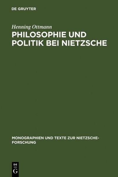 Produktbild: Philosophie und Politik bei Nietzsche