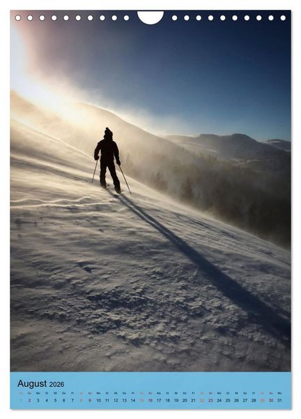 Produktbild: Endlich wieder Skifahren (Wandkalender 2026 DIN A4 hoch), CALVENDO Monatskalender