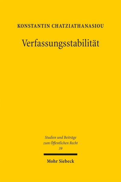 Produktbild: Verfassungsstabilit&auml;t