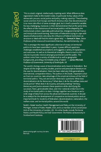 Produktbild: Territory, Democracy and Justice