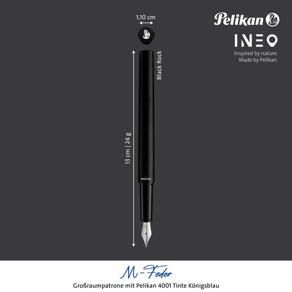 Produktbild: Pelikan F&uuml;ller Ineo&reg; Elements P6, Metall-Etui, Schwarz