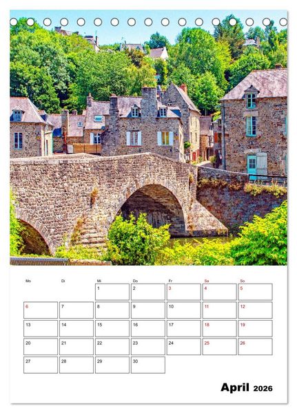 Produktbild: Malerische Bretagne - Reiseplaner (Tischkalender 2026 DIN A5 hoch), CALVENDO Monatskalender