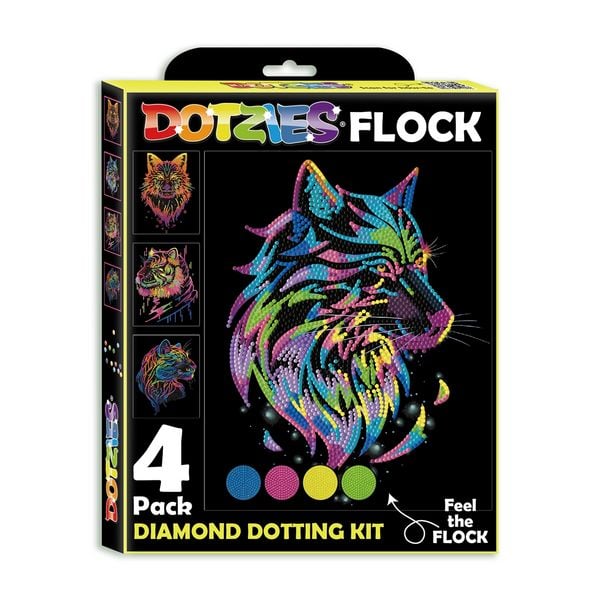 Produktbild: DOTZIES BY DIAMOND DOTZ - Diamond Painting Neon Raubkatzen
