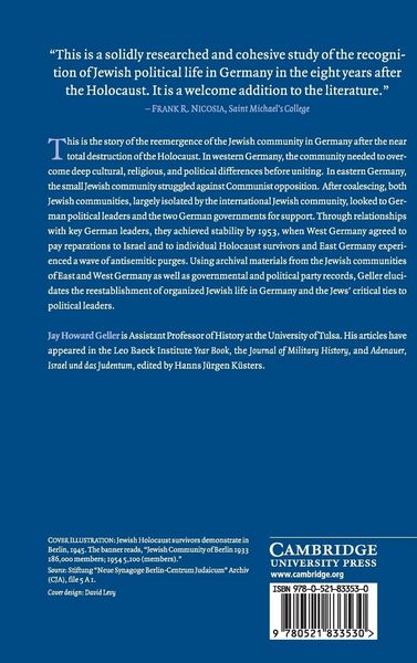 Produktbild: Jews in Post-Holocaust Germany, 1945-1953