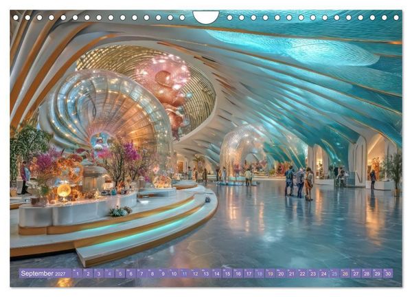 Produktbild: Tauche ein in die Zukunft - Science Fiction Unterwasserwelten (Wandkalender 2027 DIN A4 quer), CALVENDO Monatskalender