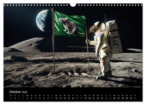 Produktbild: Abenteuerliche Ratten (Wandkalender 2026 DIN A3 quer), CALVENDO Monatskalender