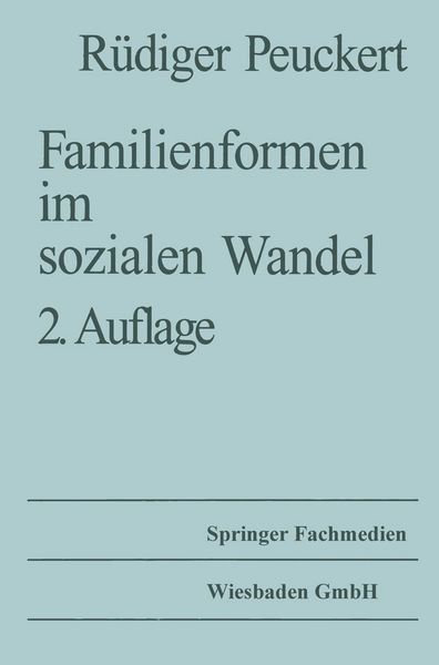 Produktbild: Familienformen im sozialen Wandel
