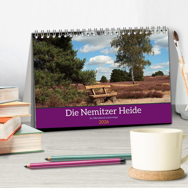 Produktbild: Die Nemitzer Heide - Im Wendland unterwegs (Tischkalender 2026 DIN A5 quer), CALVENDO Monatskalender