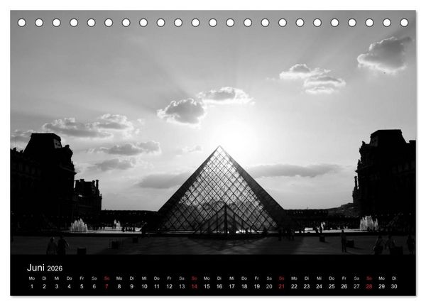 Produktbild: BLACK 'N WHITE (Tischkalender 2026 DIN A5 quer), CALVENDO Monatskalender