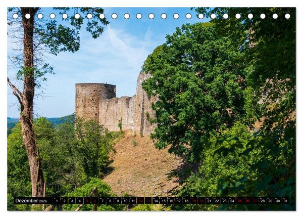 Produktbild: Blankenberg Burg und Stadt (Tischkalender 2026 DIN A5 quer), CALVENDO Monatskalender