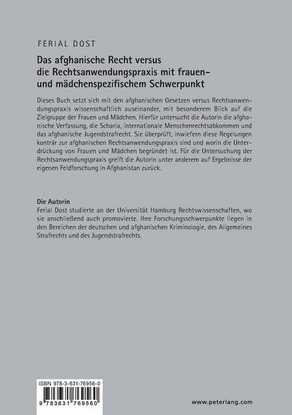 Produktbild: Das afghanische Recht versus die Rechtsanwendungspraxis mit frauen- und m&auml;dchenspezifischem Schwerpunkt