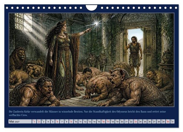 Produktbild: Gegen Sturm und G&ouml;tter: Die Heimkehr des Odysseus (Wandkalender 2027 DIN A4 quer), CALVENDO Monatskalender