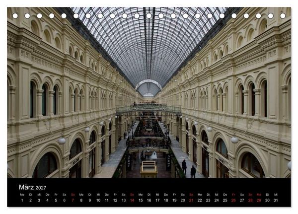 Produktbild: Moskau - Moscow (Tischkalender 2027 DIN A5 quer), CALVENDO Monatskalender