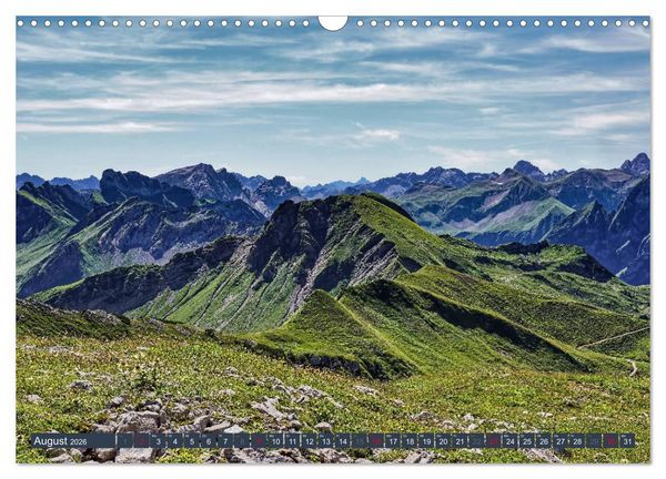 Produktbild: Allg&auml;uer Bergidyll (Wandkalender 2026 DIN A3 quer), CALVENDO Monatskalender