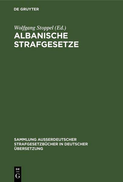 Produktbild: Albanische Strafgesetze