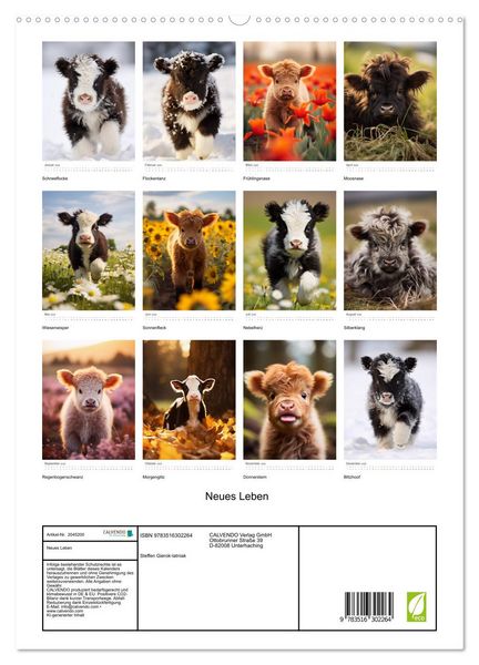Produktbild: Neues Leben (hochwertiger Premium Wandkalender 2026 DIN A2 hoch), Kunstdruck in Hochglanz
