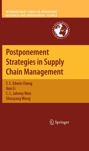 Produktbild: Postponement Strategies in Supply Chain Management