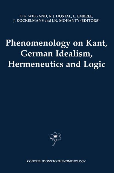 Produktbild: Phenomenology on Kant, German Idealism, Hermeneutics and Logic