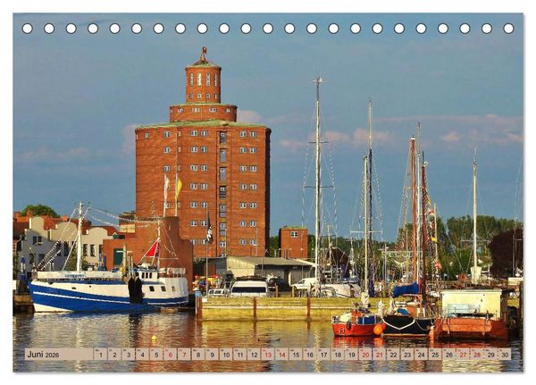 Produktbild: Eckernf&ouml;rde. Eichh&ouml;rnchen im Wappen - das Meer vor der T&uuml;r (Tischkalender 2026 DIN A5 quer), CALVENDO Monatskalender