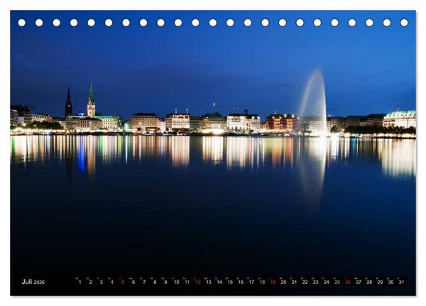 Produktbild: Hamburg - Alster (Tischkalender 2026 DIN A5 quer), CALVENDO Monatskalender