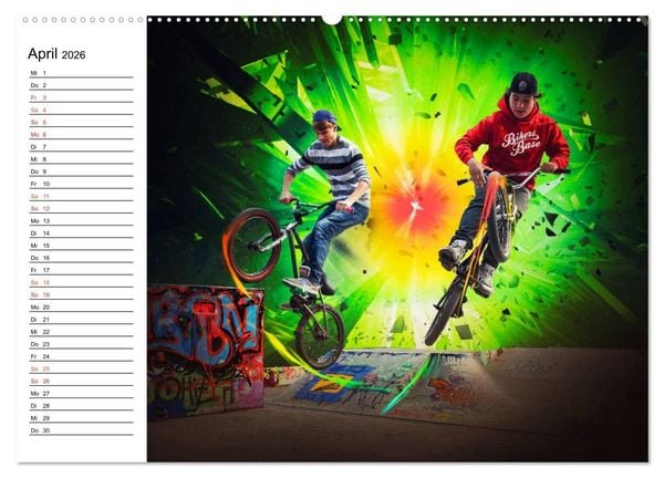 Produktbild: BMX My Life (hochwertiger Premium Wandkalender 2026 DIN A2 quer), Kunstdruck in Hochglanz