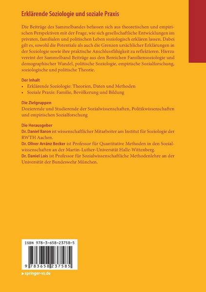 Produktbild: Erkl&auml;rende Soziologie und soziale Praxis