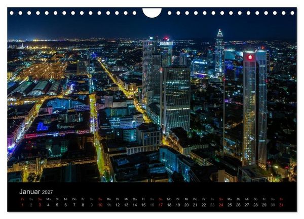 Produktbild: Frankfurt Skylights 2027 (Wandkalender 2027 DIN A4 quer), CALVENDO Monatskalender